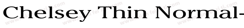 Chelsey Thin Normal字体转换